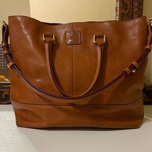 Dooney & Bourke Tan Leather Tote Bag